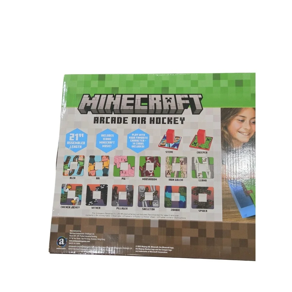 Minecraft Arcade Air Hockey Table Game‎ 21 Inch Assembled Kids Toys & Games